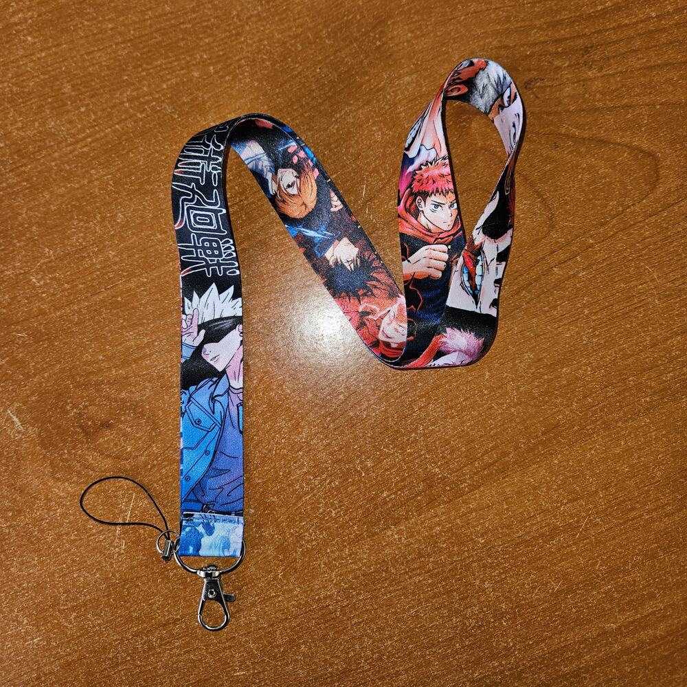 Jujutsu Kaisen Lanyard — Gojo's Cool Side Meets Itadori's Fighting Spirit